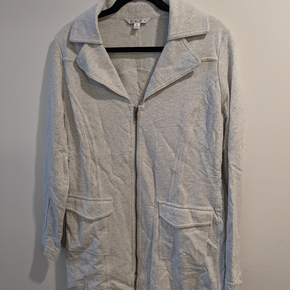 CAbi Light Gray Trench Coat